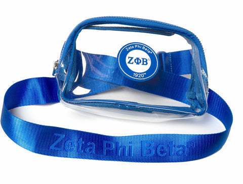 Zeta Phi Beta Clear Fanny Pack
