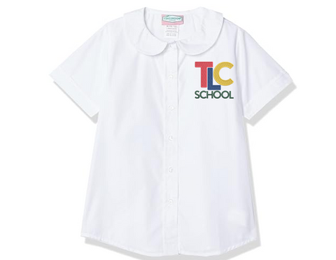 The Leah Chase School Uniform Peter Pan Shirt (White)-Grades 3rd-5th