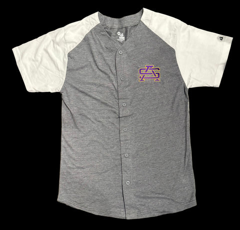 St. Augustine High School Baseball T-Shirt | Gray “Purple Knights” Spirit Tee