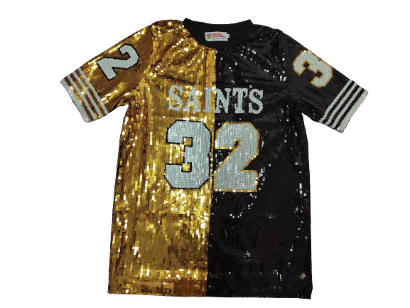 Black and Gold 32 Sequin Jersey 3X Black and Gold 32 Sequin Jersey 3X
