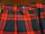 Girls Navy/Red Plaid #37 Shorts - Poree's Embroidery