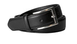 Leather Dress Belt with Nickel Buckle (1¼")  | Poree's Embroidery