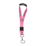 Alpha Kappa Alpha Pink Lanyard – AKA Sorority Keychain and ID Badge Holder