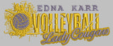 Edna Karr Lady Volleyball Vector Logo - By Poree's Embroidery