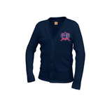 Dwight D. Eisenhower Charter School Navy Blue Cardigan Sweater - By Poree's Embroidery