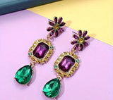 Mardi Gras Jeweled Earrings