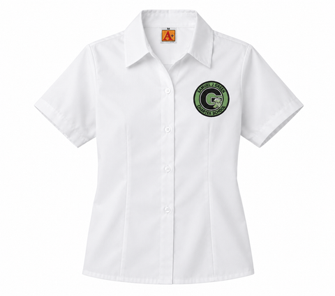 Samuel J. Green Charter School Pointed Collar Blouse | Firstline | New Orleans | Poree's Embroidery