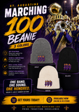 St. Augustine Marching 100 Beanie | Purple & Gold | 4 Colors| Poree’s Embroidery