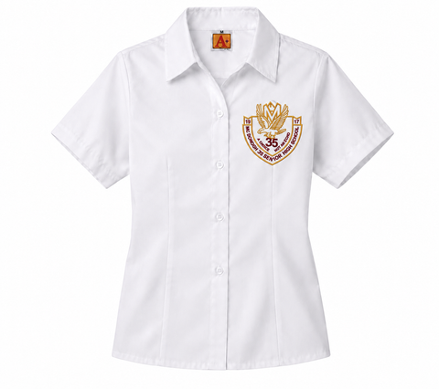 McDonogh 35 Embroidered Ladies Blouse | InspireNOLA | Poree’s Embroidery