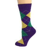 Mardi Gras Argyle Socks