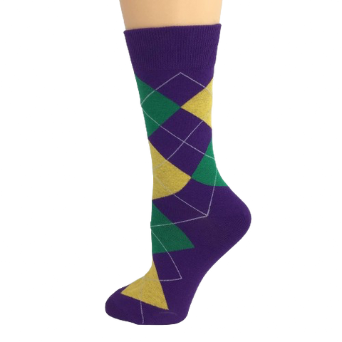 Mardi Gras Argyle Socks