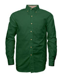 Men's easy care long sleeve twill shirt for embroidered uniforms