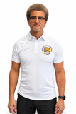 St. Augustine High School Alumni Polo Shirt | Purple Knight Embroidered Polo (White, Purple, Black)