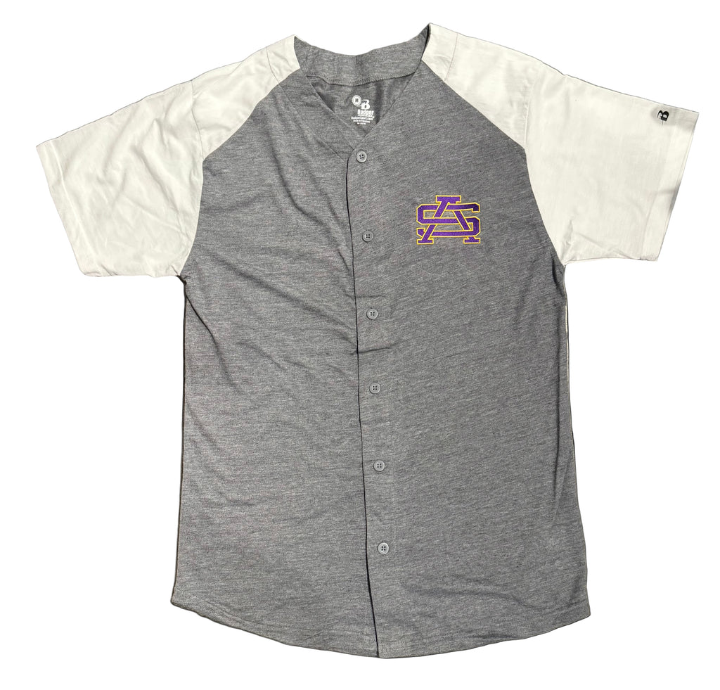 St. Augustine High School Baseball T-Shirt | Gray “Purple Knights