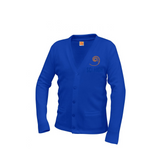 New Orleans Science and Math Cardigan Sweater (Royal Blue) By Poree's Embroidery - By Poree's Embroidery