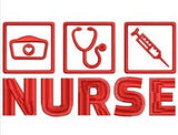 Nurse Embroidered Logos (Choose Style) - By Poree's Embroidery