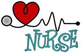 Nurse Embroidered Logos (Choose Style) - By Poree's Embroidery