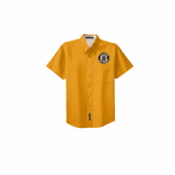L.B. Landry Twill Short Sleeve Oxford Shirt | Gold or Blue School Uniform