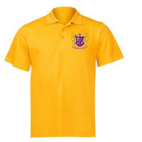 Edna Karr Gold Polo ( Seniors Only) - By Poree's Embroidery