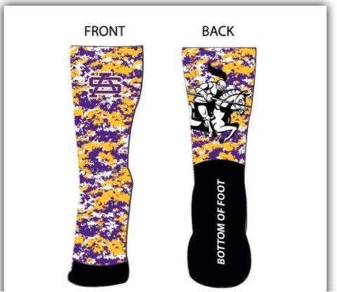 St. Augustine High School Elite Socks - By Poree's Embroidery