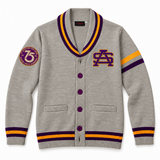 St. Augustine 75th Diamond Jubilee cardigan with interlocking SA logo
