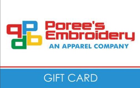 Poree's Embroidery Gift Card - Poree's Embroidery