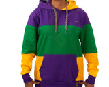 Mardi Gras Traditional Pullover Hooded Sweatshirt - Poree's Embroidery
