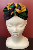 Mardi Gras Knotted Turban - Poree's Embroidery