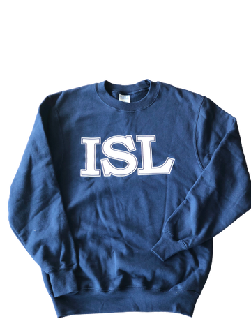 International School of Louisiana (ISL) Navy Sweatshirt - Poree's Embroidery