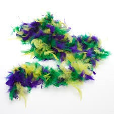 Mardi Gras Feather Boa - Poree's Embroidery