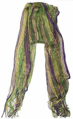 Mardi Gras Shimmering Mesh Scarf - Poree's Embroidery