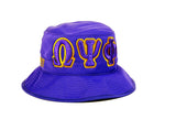 Omega Psi Phi Bucket Hat (Purple or Khaki) - Poree's Embroidery