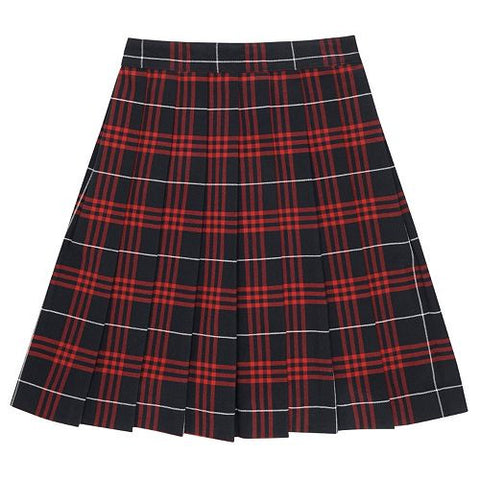 Plaid #37 Skirt (Red/Blue Plaid Skirt) - Poree's Embroidery