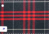 Juniors Navy/Red Plaid #37 Pants - Poree's Embroidery