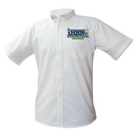 International High School of New Orleans White Oxford Shirt (Seniors Only - Poree's Embroidery