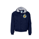 Morris Jeff Community School Navy Hooded Jacket - Poree's Embroidery