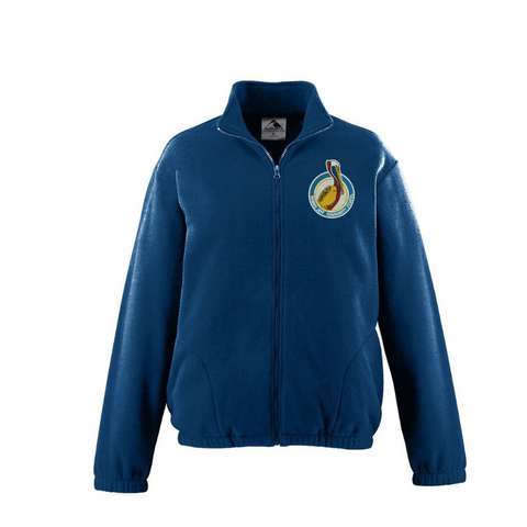 Morris Jeff Community School Navy Fleece Jacket - Poree's Embroidery