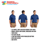 Custom Embroidered Polo Shirts | Moisture Wicking | Dry Mesh | Custom Design - By Poree's Embroidery