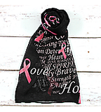Breast Cancer Scarf - Poree's Embroidery