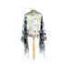 Mardi Gras theme Sequined Shawl Purple Green Gold Fringe Oblong SCARF MASQUERADE COSTUME Sexy table runner tree skirt - By Poree's Embroidery