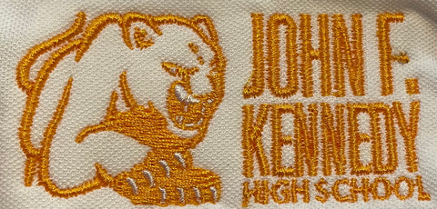 John F Kennedy Logo - By Poree's Embroidery