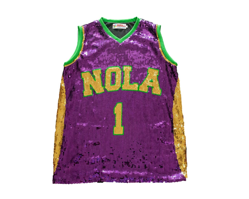 Mardi Gras NOLA One Sequin Jersey – Poree's Embroidery