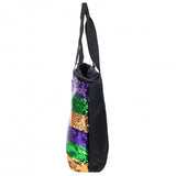 Mardi Gras Sequin Shoulder Tote Bag - Poree's Embroidery