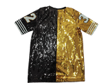 Black and Gold 32 Sequin Jersey - By Poree's Embroidery