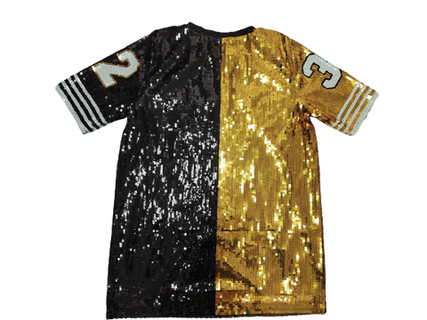 Black and Gold 32 Sequin Jersey 3X Black and Gold 32 Sequin Jersey 3X