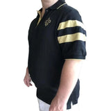 The Black and Gold Arm Stripe Polo Shirt - By Poree's Embroidery