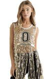 New Orleans Saints Game Day Fringe Top By Poree's Embroidery