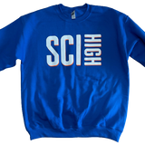 New Orleans Science and Math High Royal Blue Sweatshirt - By Poree's Embroidery