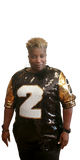 Black and Gold Sequin Numbered Jersey - By Poree's Embroidery