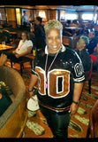 Black and Gold Sequin Numbered Jersey - Poree's Embroidery